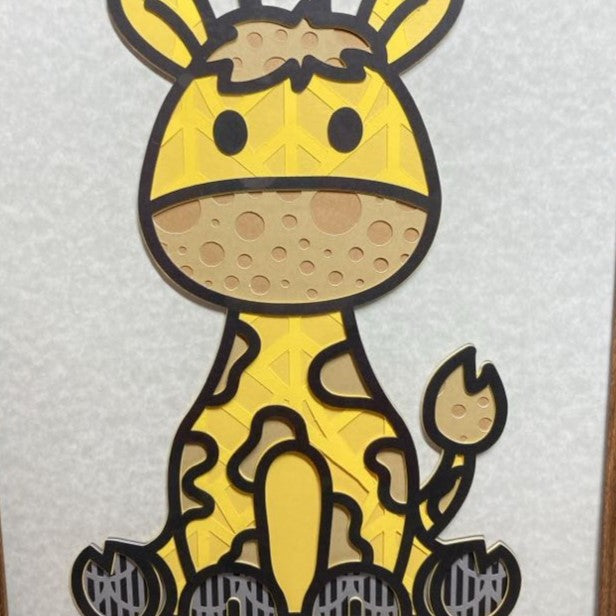 Giraffe, Layered Art, close