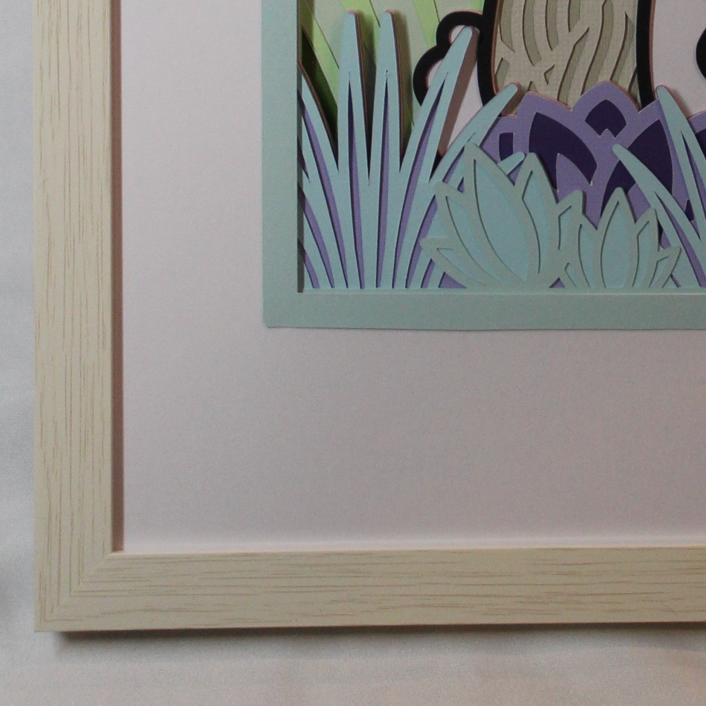 Snuggle Bunny Layered Wall Art Frame