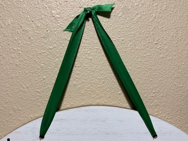 Wishing I Was Fishing, Round Sign, close up of ribbon