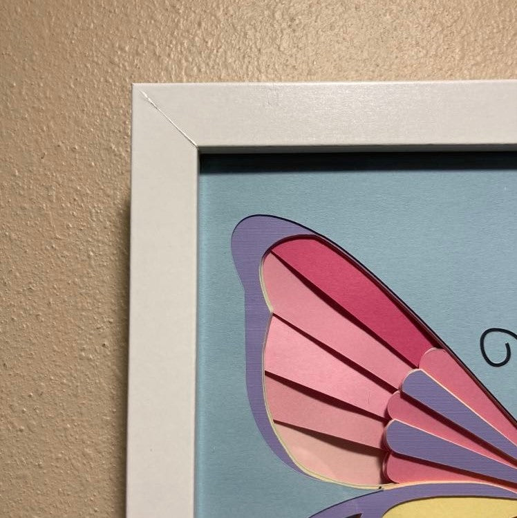 Butterfly Layered Shadowbox, corner