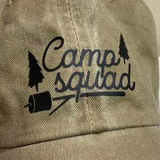 Camp Squad Baseball Cap, Multiple Colors Available