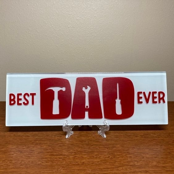 Best DAD Ever, Glass Tiles, Multiple Options