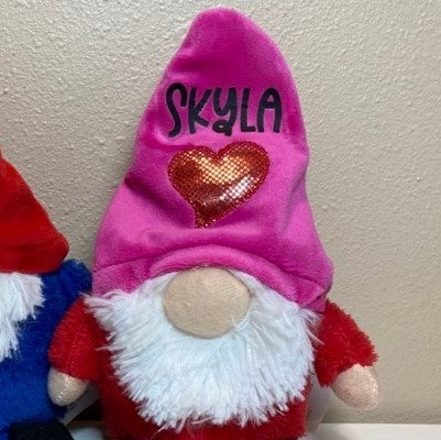 Personalized Valentine Gnome
