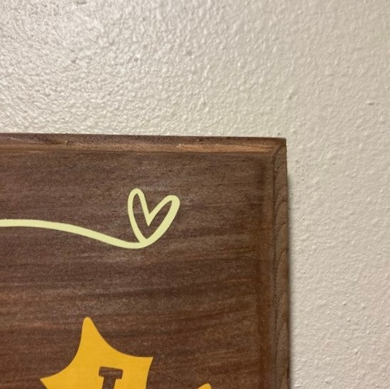 Hello Fall Sign, Wood, routed edge