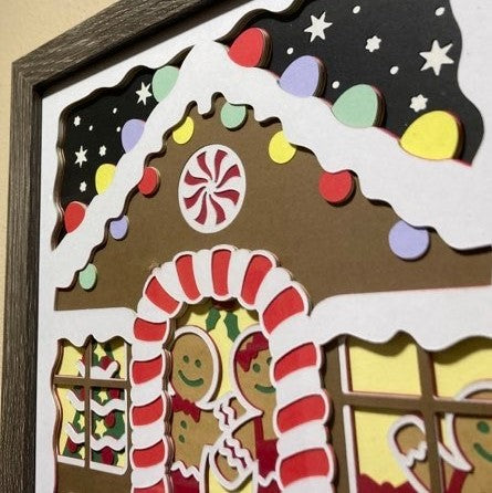 Gingerbread House Shadow Box