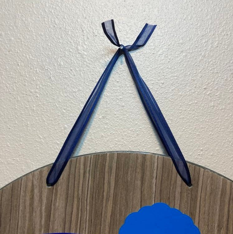 Penguin, Large Hanging Plate, ribbon