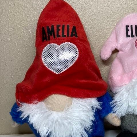 Personalized Valentine Gnome