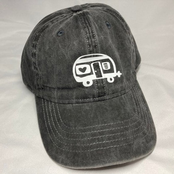 Retro Camper Baseball Cap, Multiple Colors Available