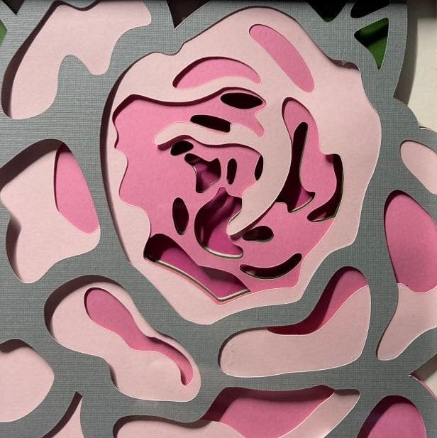 Rose Shadow Box, Multiple Colors Available