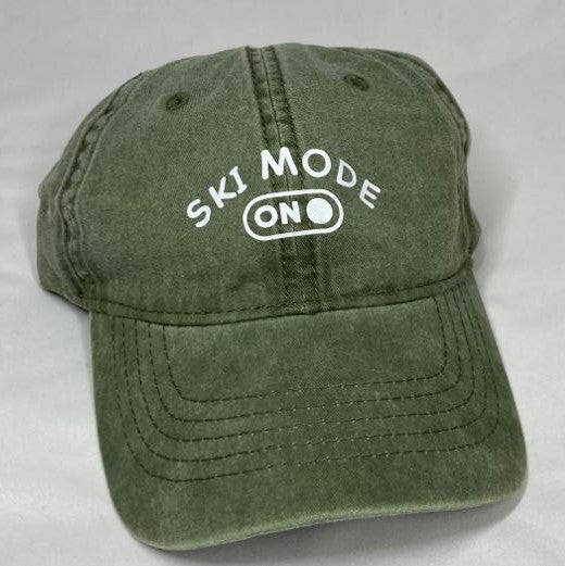 Ski Mode On Baseball Cap, Multiple Colors Available, Green