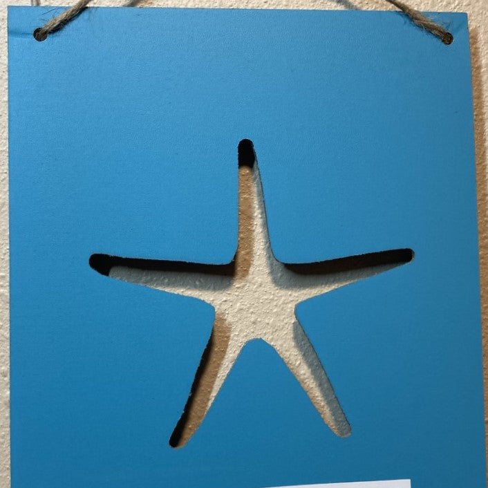 Close up of starfish cutout