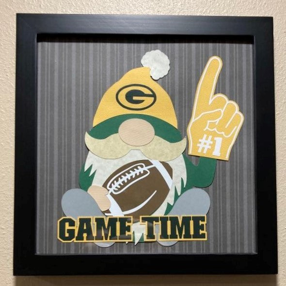 Football Gnome, layered art