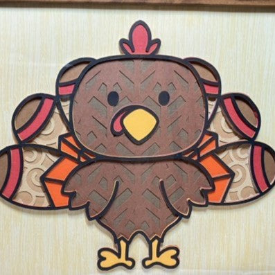 Turkey, 8x10 Layered Art, close up