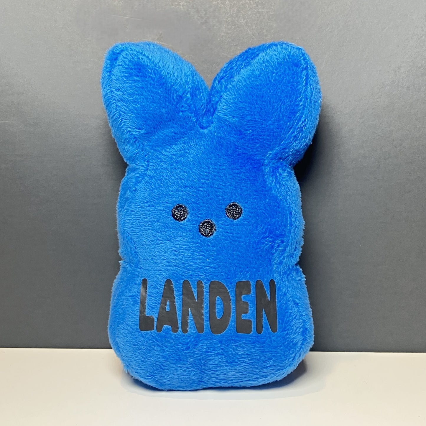 Personalized Easter Bunny Stuffed Plush, Multiple Options Available, blue
