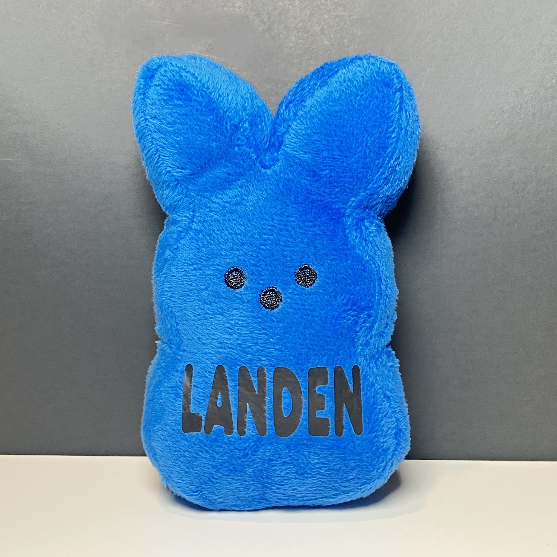 Personalized Easter Bunny Stuffed Plush, Multiple Options Available, blue

