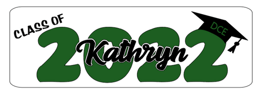 Personalized Class of 2022, Graduation Glass Tile Design, DCE