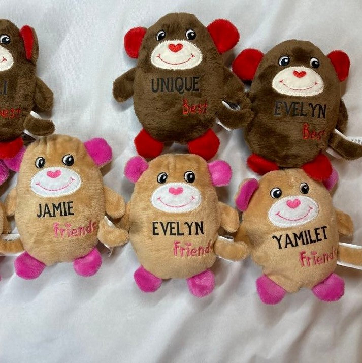 Personalized Best Friend Stuffed Animals, Set, Multiple Options