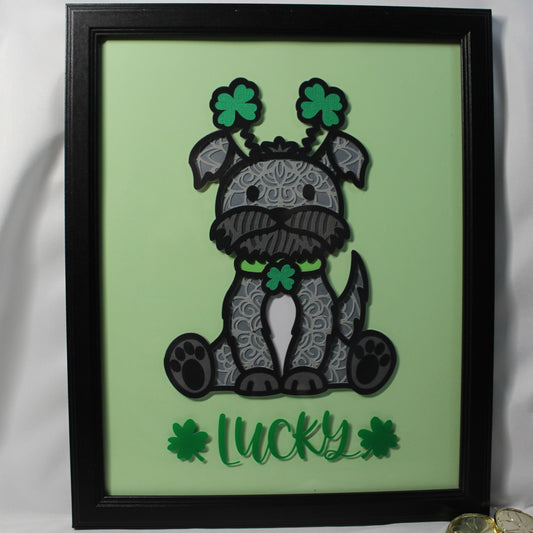 Lucky dog, Layered art