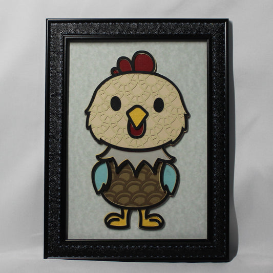 Chicken, layered art