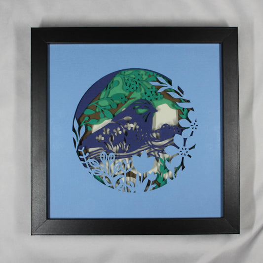 8x8 bird shadow box