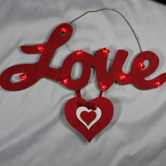 Love Sign with Lights
