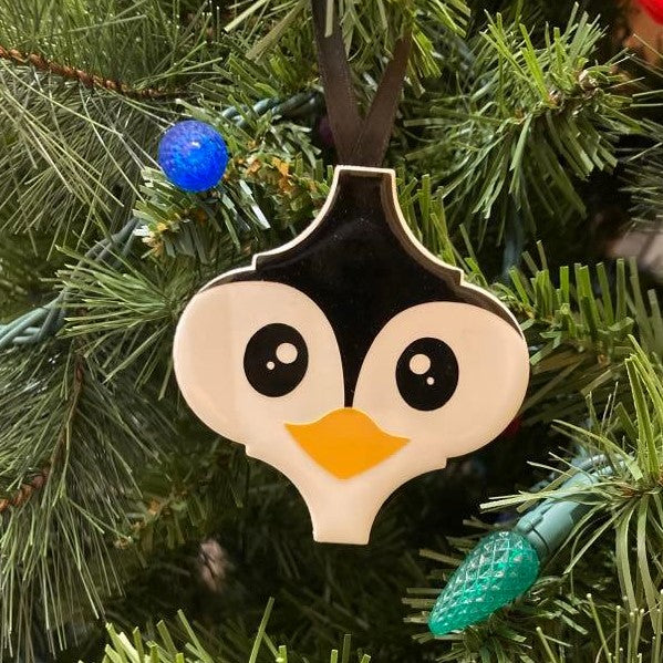 Arabesque Christmas Ornaments, Ceramic, Penguin