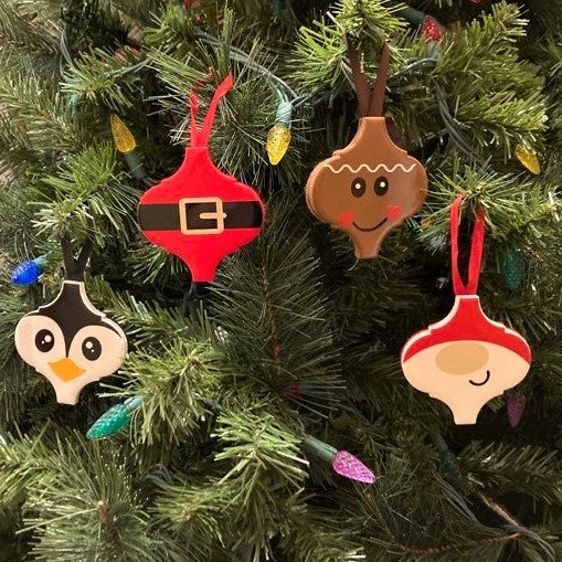 Arabesque Christmas Ornaments, Ceramic, Multiple Designs