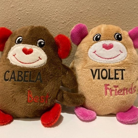 Personalized Best Friend Stuffed Animals, Set, Multiple Options