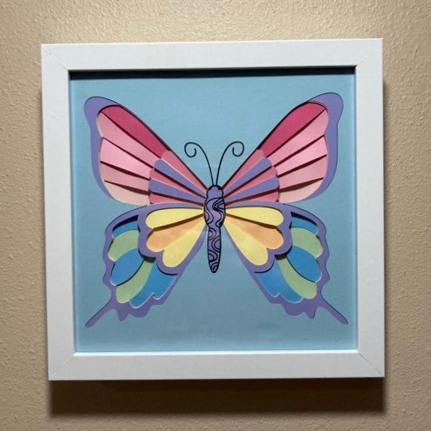 Butterfly Layered Shadowbox – Happy Craft Designs