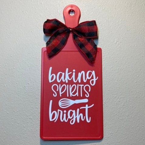 Christmas Cutting Boards, Multiple Styles Available, Baking Spirits Bright