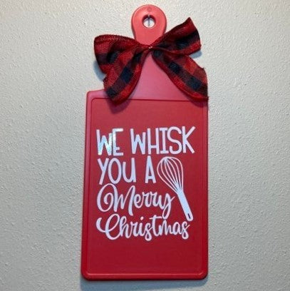 Christmas Cutting Boards, Multiple Styles Available, We Whisk You A Merry Christmas
