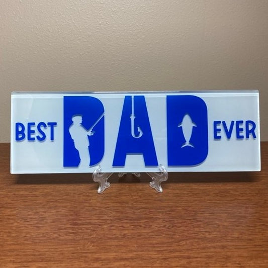 Best DAD Ever, Glass Tiles, Multiple Options