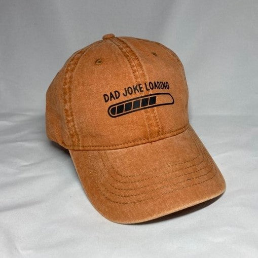 Dad Joke Loading Baseball Cap, Burnt Orange
