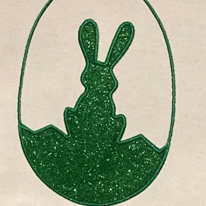 Personalized Easter Baskets, Glitter Green