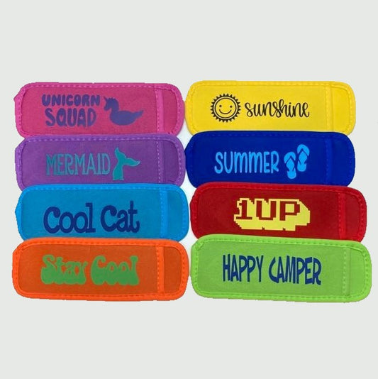 Insulated Anti-Freezing Ice Pop Sleeves, all designs