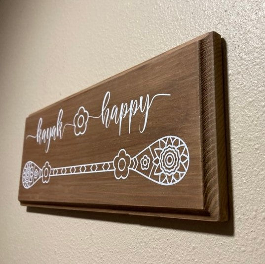 Kayak Sign, Wood