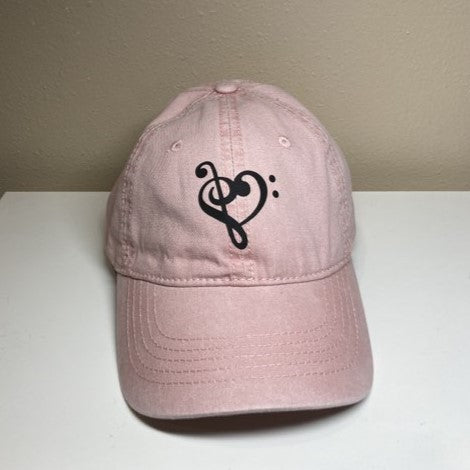 Music baseball cap, light pink