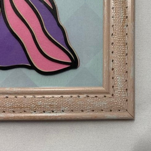 princess layered art, frame