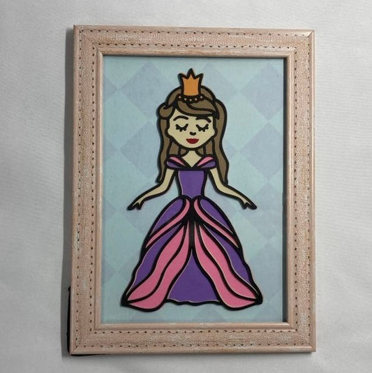 princess, layered art