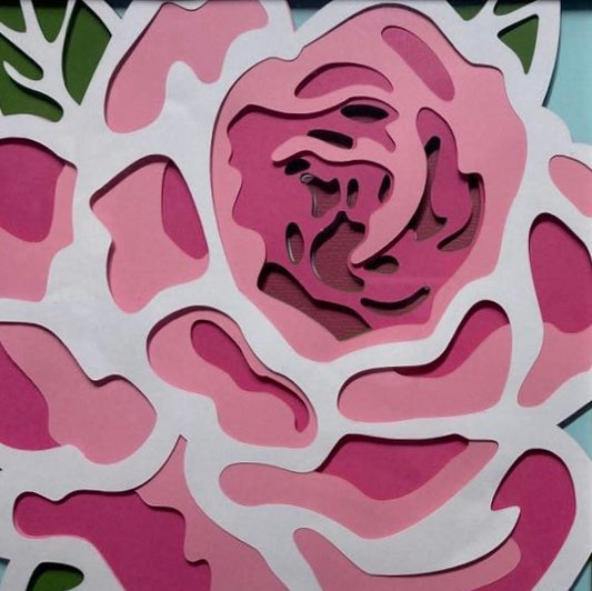 Rose Shadow Box, Multiple Colors Available