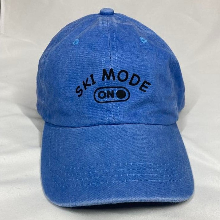 Ski Mode On Baseball Cap, Multiple Colors Available, Blue