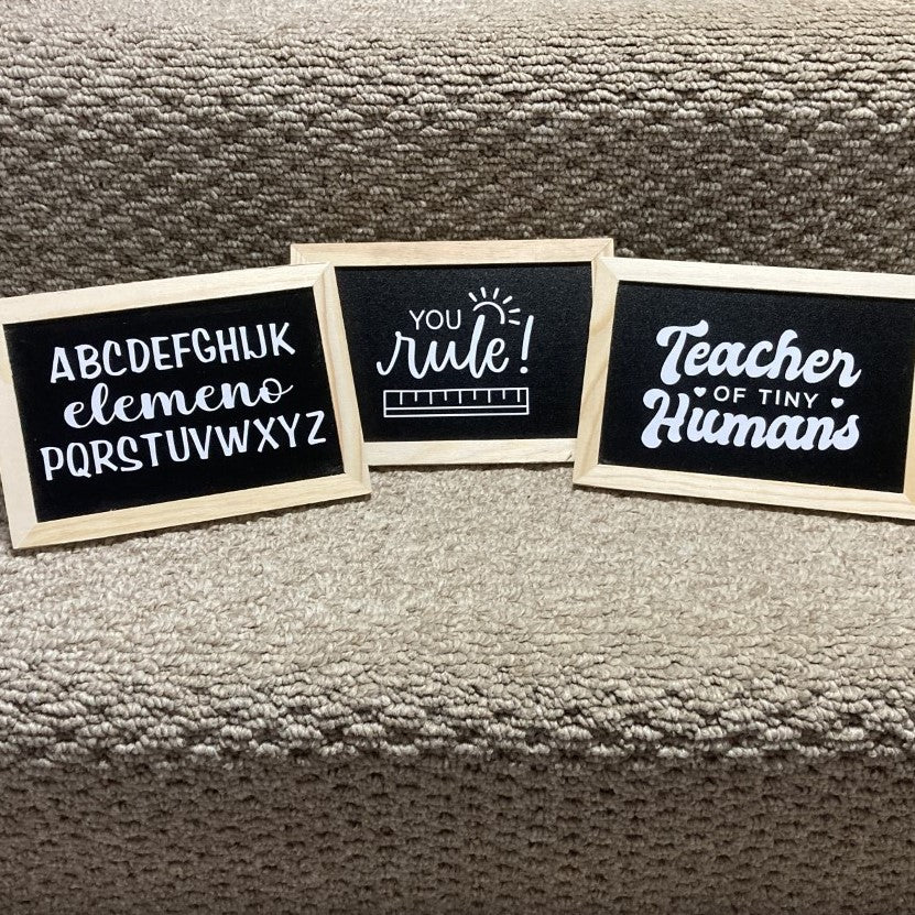 Teacher Blackboard Desk/Table Sign, Multiple Options – Happy Craft Designs
