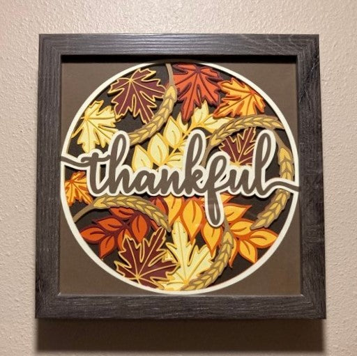 Thankful - Layered Art Shadow Box