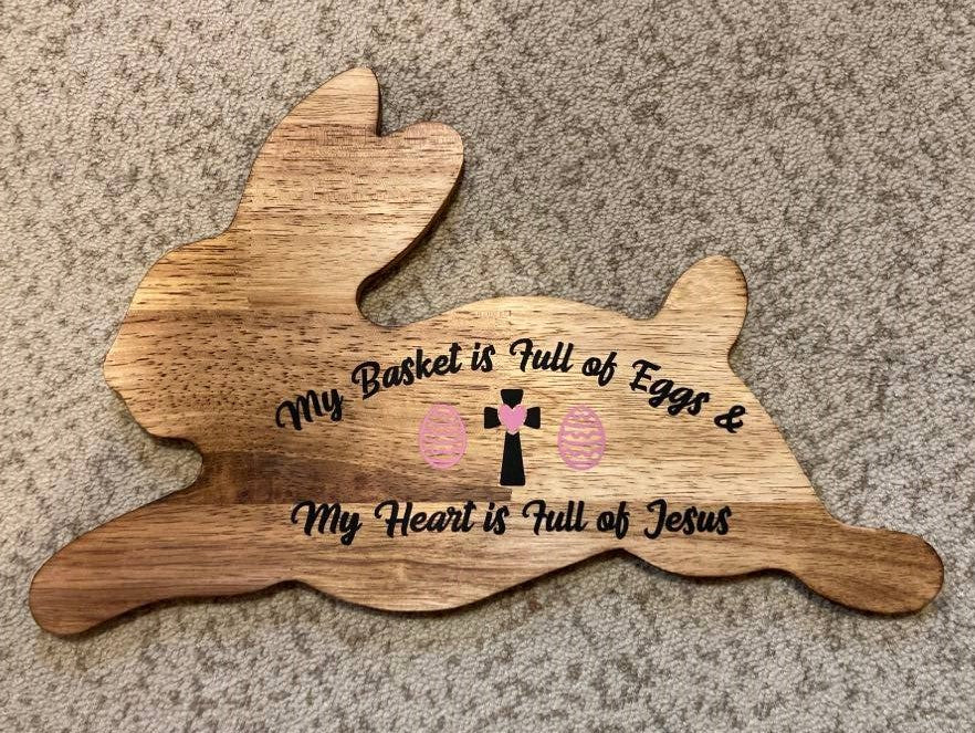 Bunny Shaped Wood Sign – Happy Craft Designs